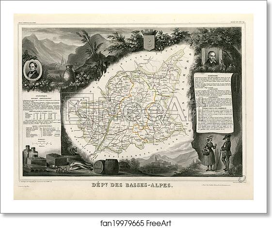 Free art print of Dépt. des Basses-Alpes (région du sud) by Victor Jules Levasseur Free art print of Dépt. des Basses-Alpes (région du sud) by Victor Jules Levasseur