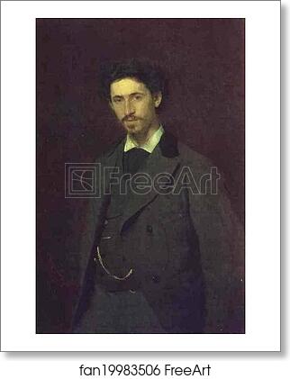 Free art print of Portrait of the Artist Ilya Repin by Ivan Kramskoy