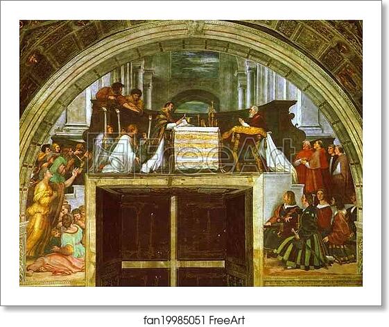 Free art print of The Mass at Bolsena by Raphael Free art print of The Mass at Bolsena by Raphael