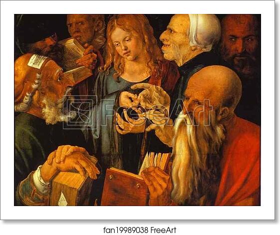 Free art print of Christ among the Doctors by Albrecht Dürer Free art print of Christ among the Doctors by Albrecht Dürer