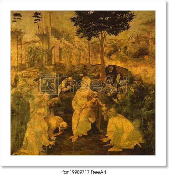 Free art print of Adoration of the Magi by Leonardo Da Vinci Free art print of Adoration of the Magi by Leonardo Da Vinci