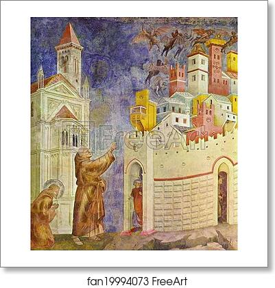 Free art print of The Expulsion of the Demons from Arezzo by Giotto