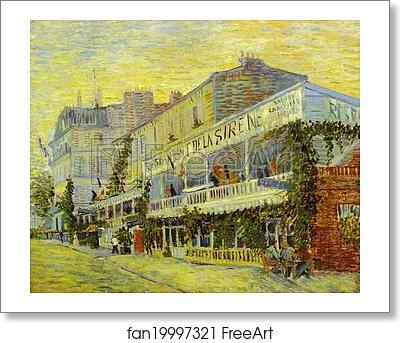 Free art print of The Restaurant de la Sirène by Vincent Van Gogh