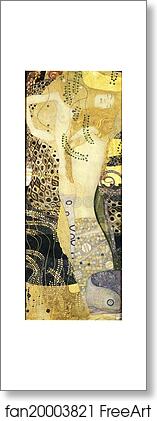 Free art print of Watersnakes by Gustav Klimt
