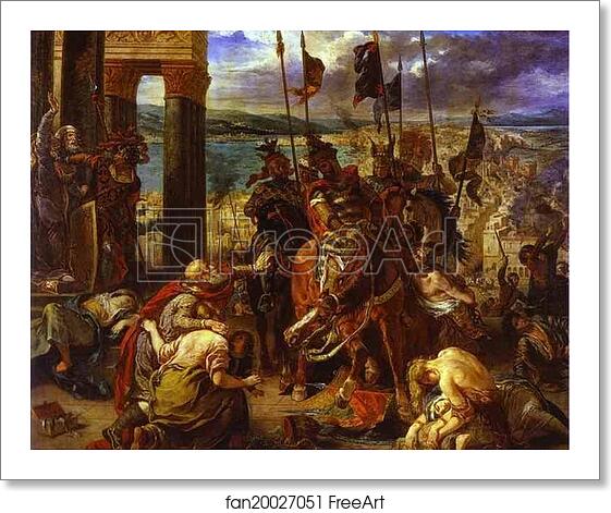 Free art print of The Entry of the Crusaders into Constantinople by Eugène Delacroix