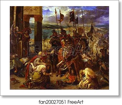 Free art print of The Entry of the Crusaders into Constantinople by Eugène Delacroix