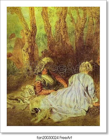 Free art print of A Love Festival. Detail by Jean-Antoine Watteau Free art print of A Love Festival. Detail by Jean-Antoine Watteau