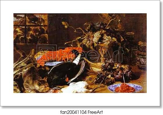 Free art print of Hungry Cat with Still Life by Frans Snyders Free art print of Hungry Cat with Still Life by Frans Snyders