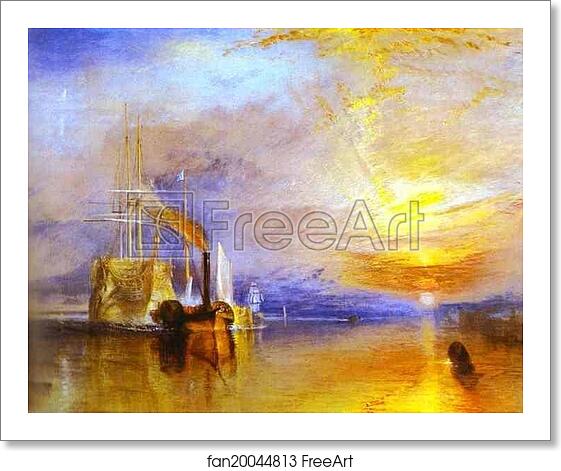 Free art print of The Fighting Temeraire Tugged to Her Last Berth to Be Broken up by Joseph Mallord William Turner Free art print of The Fighting Temeraire Tugged to Her Last Berth to Be Broken up by Joseph Mallord William Turner