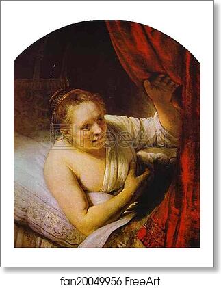 Free art print of Hendrickje in Bed by Rembrandt Harmenszoon Van Rijn