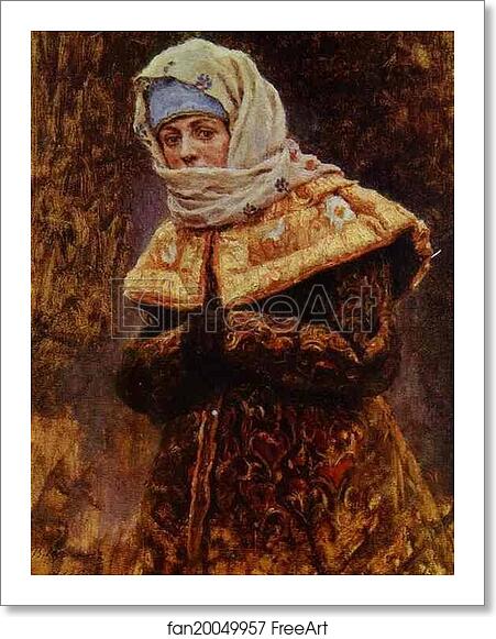 Free art print of Boyaryshnya. Study for Boyarynya Morosova by Vasily Surikov Free art print of Boyaryshnya. Study for Boyarynya Morosova by Vasily Surikov
