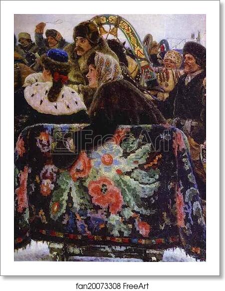 Free art print of The Taking of a Snow Fortress. Detail by Vasily Surikov Free art print of The Taking of a Snow Fortress. Detail by Vasily Surikov