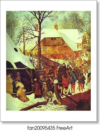 Free art print of Adoration of the Magi. Detail by Pieter Brueghel The Younger