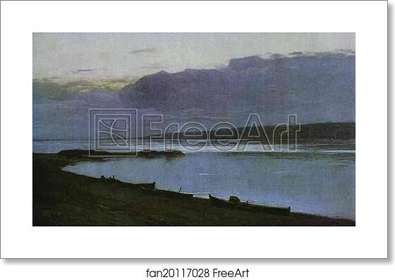 Free art print of Evening on the Volga by Isaac Levitan Free art print of Evening on the Volga by Isaac Levitan