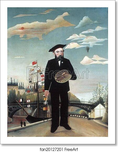 Free art print of Myself, Portrait-Landscape by Henri Rousseau Free art print of Myself, Portrait-Landscape by Henri Rousseau