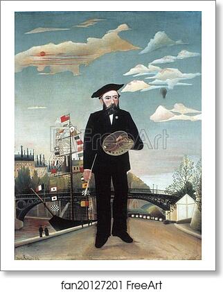 Free art print of Myself, Portrait-Landscape by Henri Rousseau Free art print of Myself, Portrait-Landscape by Henri Rousseau
