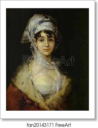 Free art print of Portrait of Antonia Zárate by Francisco De Goya Y Lucientes