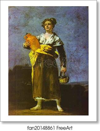 Free art print of Girl with a Jug (Aguadora) by Francisco De Goya Y Lucientes