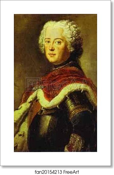 Free art print of Frederick the Great as Crown Prince by Antoine Pesne