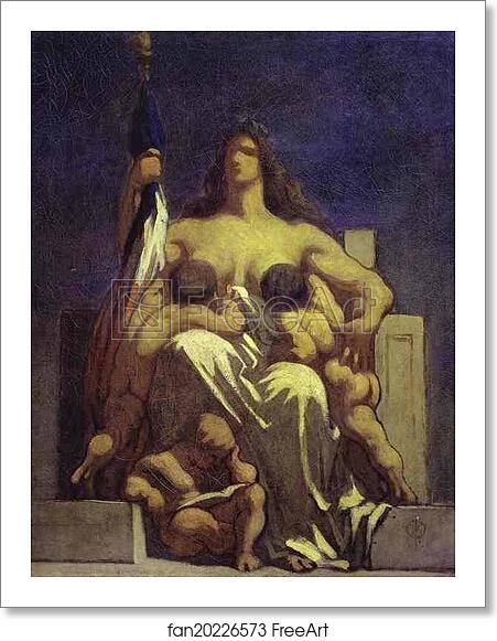 Free art print of Sketch for "La République" by Honoré Daumier Free art print of Sketch for "La République" by Honoré Daumier
