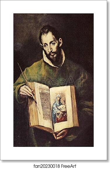 Free art print of St. Luke by El Greco