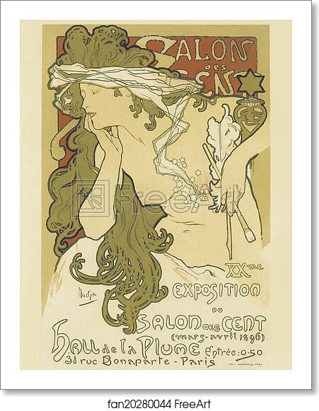 Free art print of Salon Des Cent by Alphonse Mucha Free art print of Salon Des Cent by Alphonse Mucha