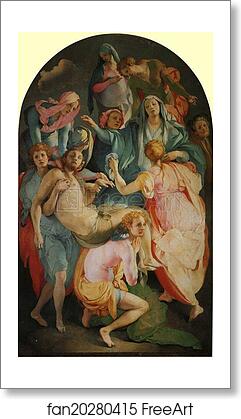 Free art print of Deposition of Christ by Jacopo Carrucci, Known As Pontormo