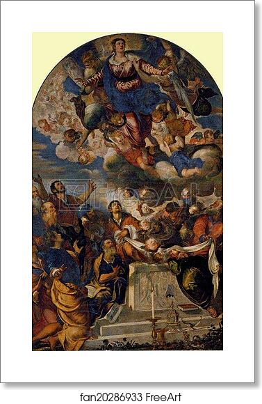 Free art print of Assumption of the Virgin by Jacopo Robusti, Called Tintoretto