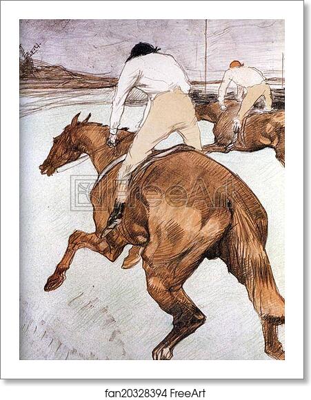 Free art print of The Jockey by Henri De Toulouse-Lautrec