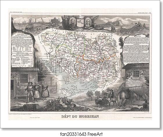 Free art print of Dept. du Morbihan. by Victor Jules Levasseur Free art print of Dept. du Morbihan. by Victor Jules Levasseur