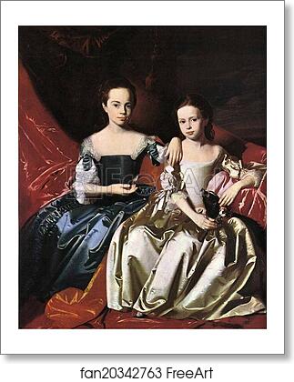 Free art print of Mary MacIntosh Royall and Elizabeth Royall by John Singleton Copley