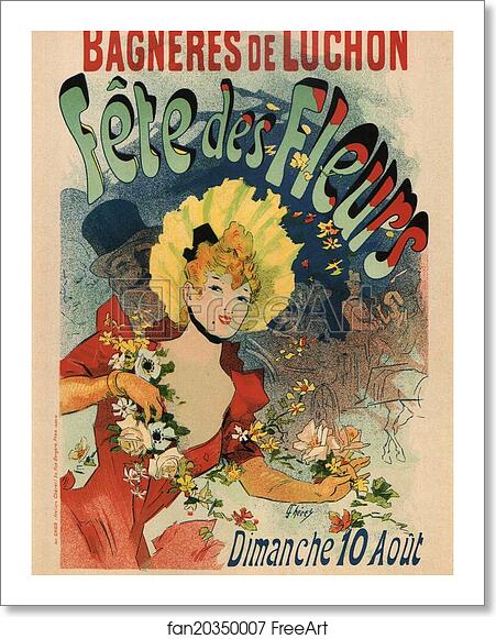 Free art print of Bagnères de Luchon, Fête des Fleurs by Jules Chéret Free art print of Bagnères de Luchon, Fête des Fleurs by Jules Chéret