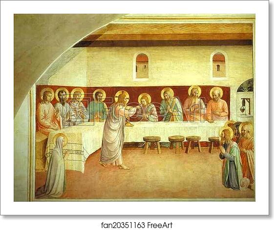 Free art print of The Institution of the Eucharist by Fra Angelico Free art print of The Institution of the Eucharist by Fra Angelico