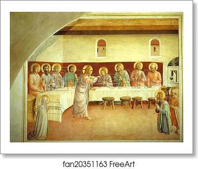 Free art print of The Institution of the Eucharist by Fra Angelico