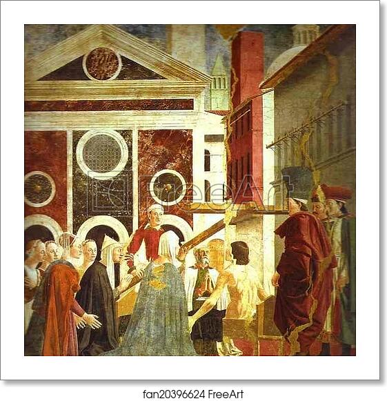 Free art print of Legend of the True Cross: Discovery and Proof of the True Cross. Detail by Piero Della Francesca Free art print of Legend of the True Cross: Discovery and Proof of the True Cross. Detail by Piero Della Francesca