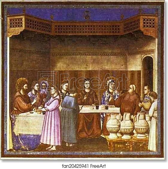 Free art print of The Wedding Feast at Cana by Giotto | FreeArt ...