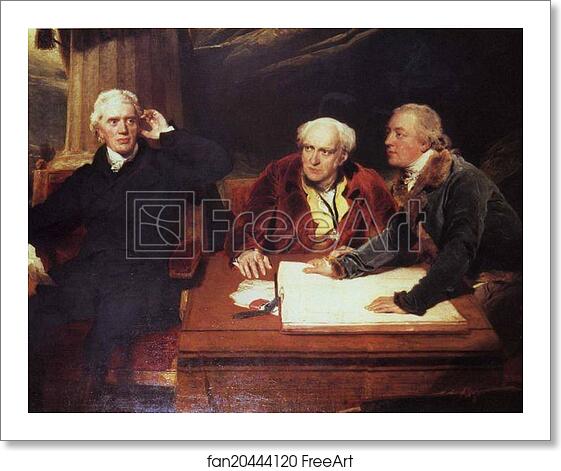 Free art print of Sir Francis Baring, 1st. Bart. (1740-1810), John Baring (1730-1816) and Charles Wall by Sir Thomas Lawrence Free art print of Sir Francis Baring, 1st. Bart. (1740-1810), John Baring (1730-1816) and Charles Wall by Sir Thomas Lawrence