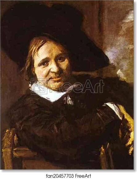 Free art print of Portrait of a Man in a Traveler's Hat by Frans Hals
