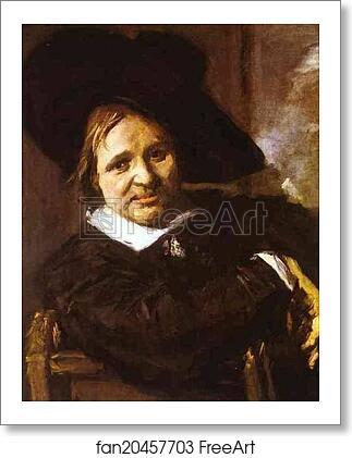 Free art print of Portrait of a Man in a Traveler's Hat by Frans Hals