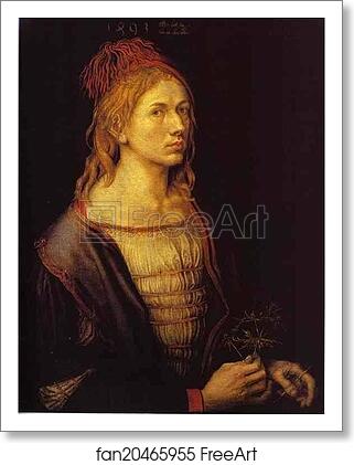 Free art print of Self-Portrait at 22 by Albrecht Dürer Free art print of Self-Portrait at 22 by Albrecht Dürer