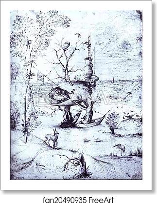 Free art print of The Tree Man by Hieronymus Bosch
