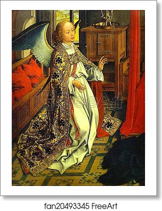 Free art print of Annunciation Triptych. Detail of the central panel by Rogier Van Der Weyden Free art print of Annunciation Triptych. Detail of the central panel by Rogier Van Der Weyden