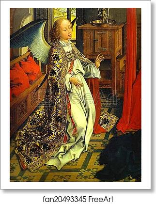 Free art print of Annunciation Triptych. Detail of the central panel by Rogier Van Der Weyden Free art print of Annunciation Triptych. Detail of the central panel by Rogier Van Der Weyden