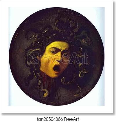 Free art print of Medusa by Caravaggio