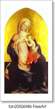 Free art print of Madonna of Humility by Masolino Da Panicale