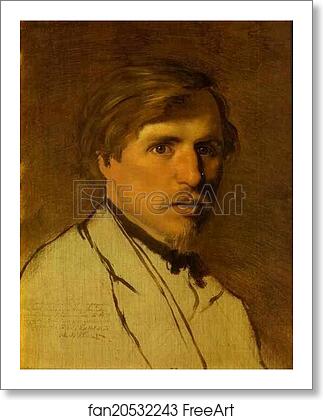 Free art print of Portrait of the Artist Illarion Prianishnikov by Vasily Perov