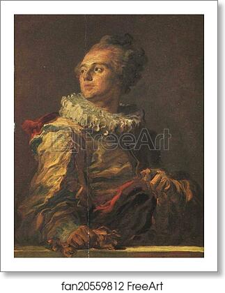 Free art print of Portrait of a Young Man ("The Actor") by Jean-Honoré Fragonard