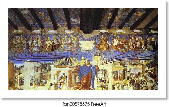 Free art print of The Legend of St. Barbara by Lorenzo Lotto