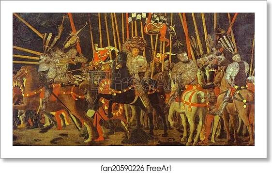 Free art print of The Battle of San Romano by Paolo Uccello