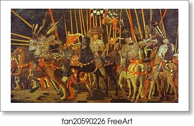 Free art print of The Battle of San Romano by Paolo Uccello